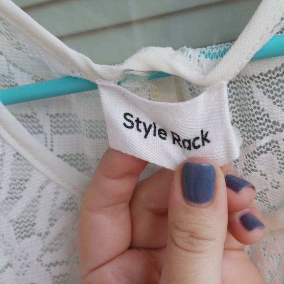 Donated. New white Flowy Top - Picture 4 of 7